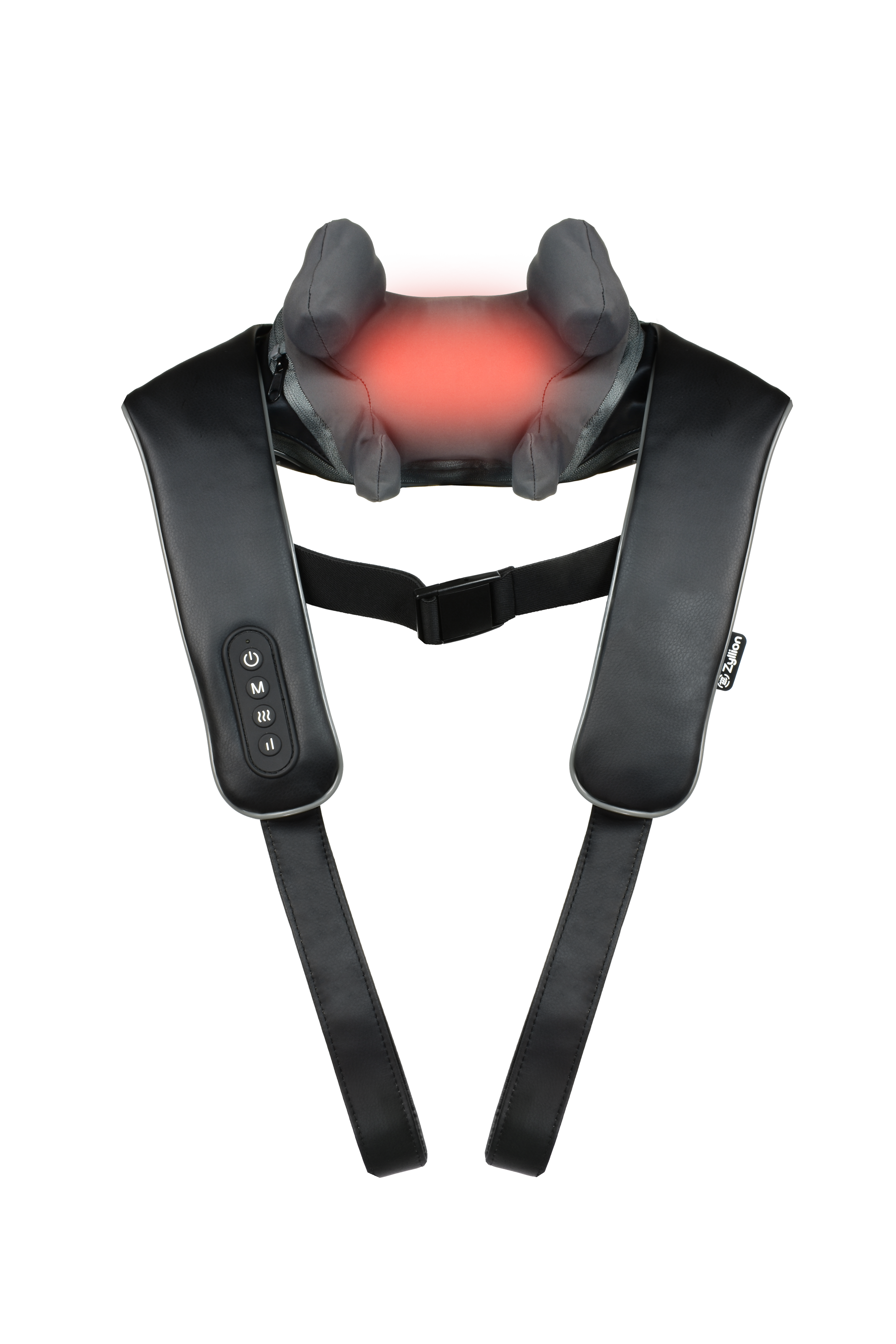 Zyllion Rechargeable 4D Shiatsu Neck and Shoulder Massager with Heat ZMA 36