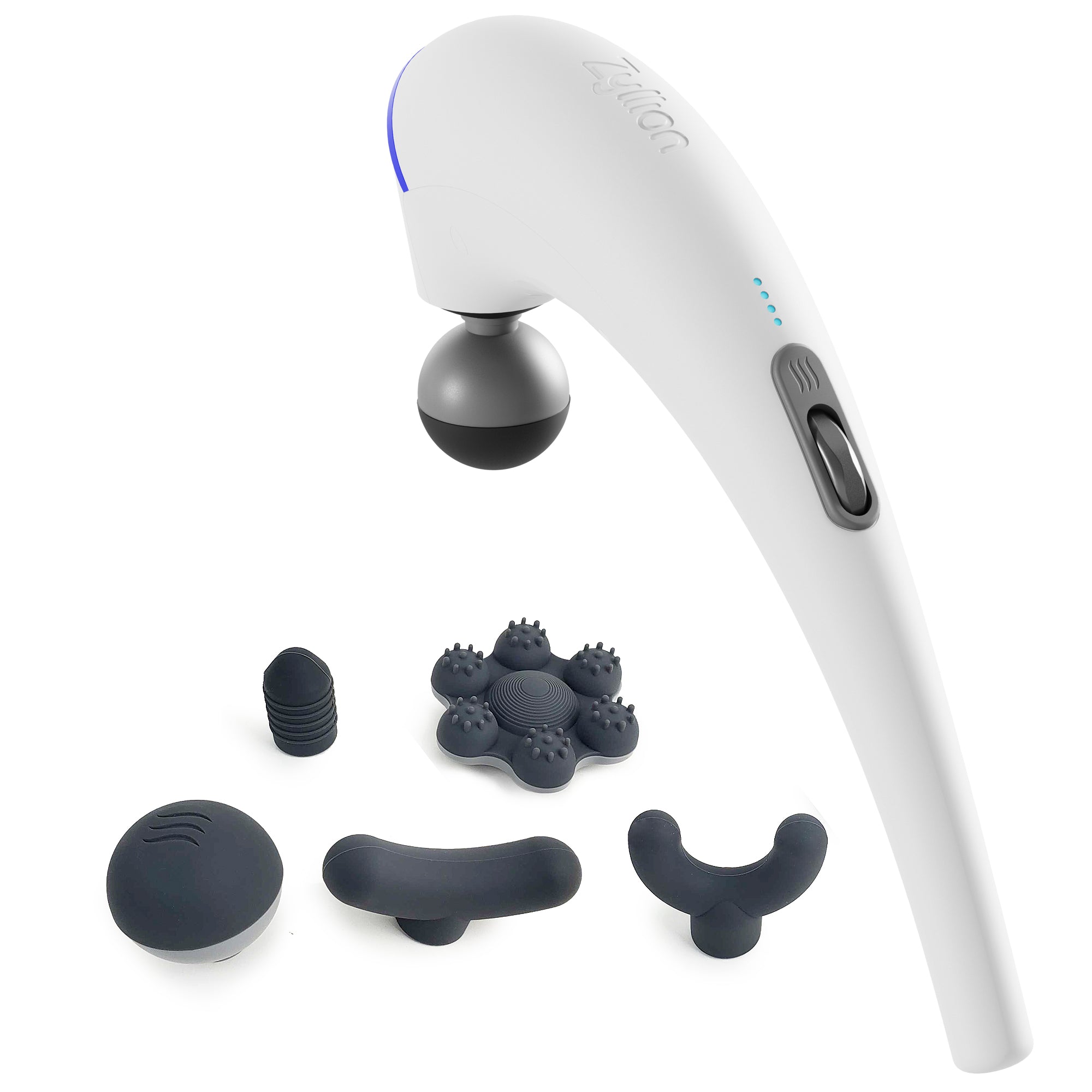 Zyllion Rechargeable Handheld Percussion Back Massager with Heat (ZMA-27) Zyllion Rechargeable Handheld Percussion Back Massager with Heat (ZMA-27)