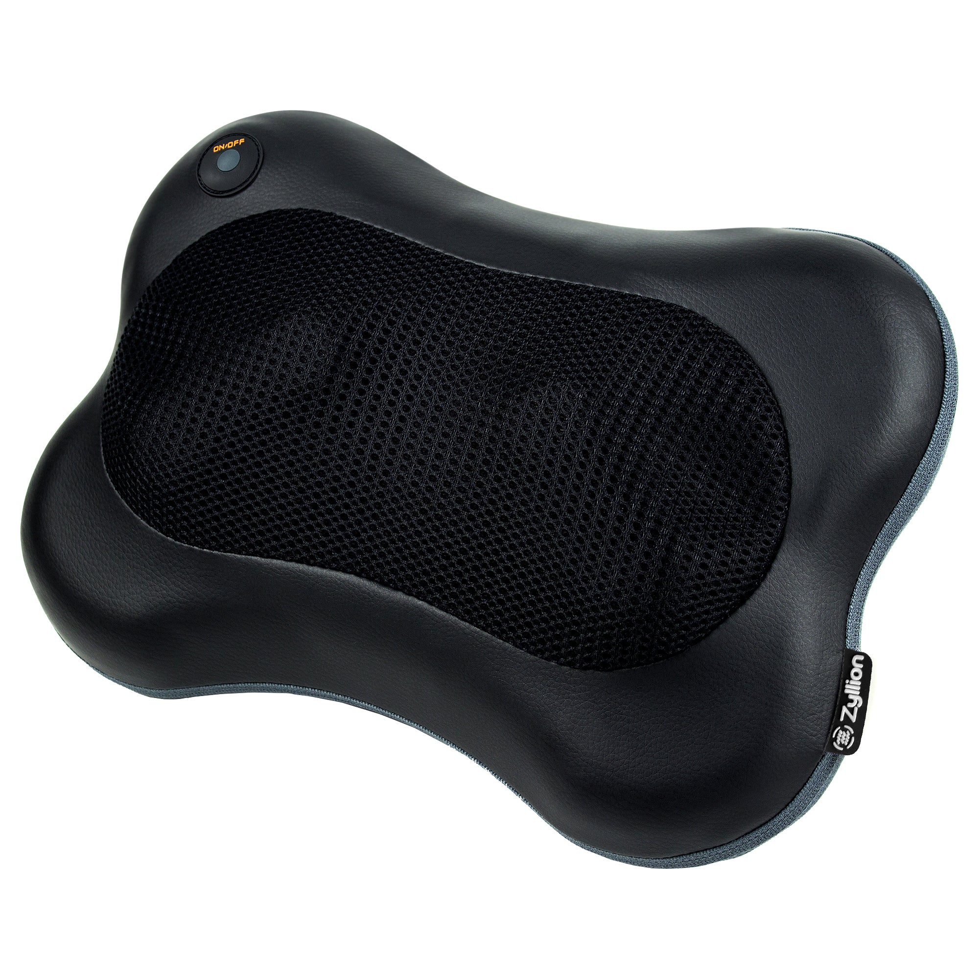 Zyllion ZMA-13RB Cordless Rechargeable Shiatsu Pillow Massager for Back and  Neck with Heat - Black