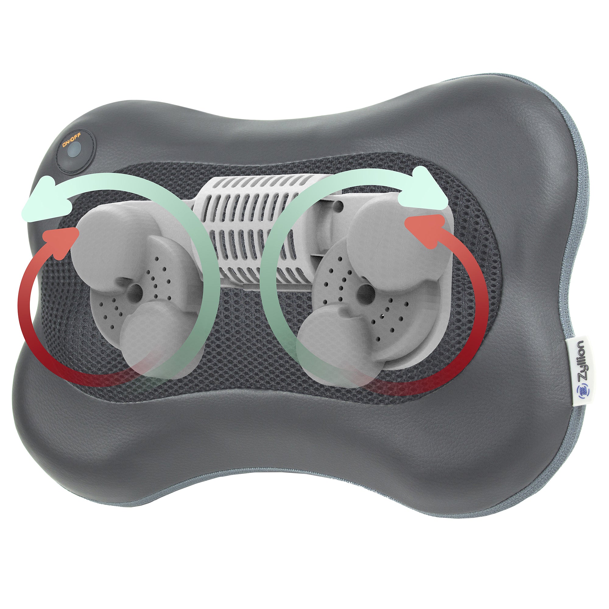 Zyllion Shiatsu Back and Neck Massager Pillow with Heat and Wired  Connection (ZMA-13)